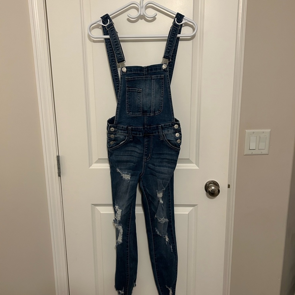 Classic Blue Women's Denim Overalls